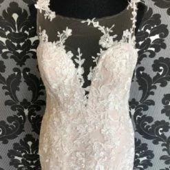 Something Blue Essense Of Australia D2478CR Women Wedding Dress Lace Ivory/Nude WEDDING DRESSES