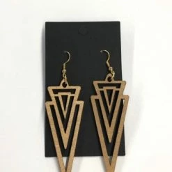 Something Blue Earrings Wood Jewelry