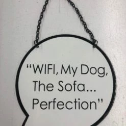 Something Blue Sign Metal Black/white VASES DECOR