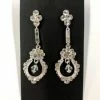 Something Blue EA205 Earrings Rhinestone Silver Dangle