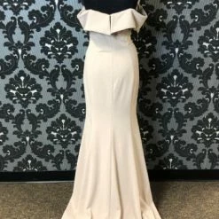 Something Blue Levkoff 1623 Formal Poly Spandex Nude Size 10