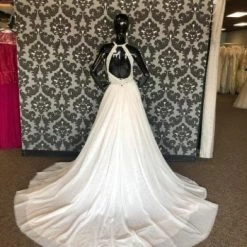 Something Blue Mori Lee Leilani Women Wedding Dress Tulle Ivory Size 6 Beaded WEDDING DRESSES