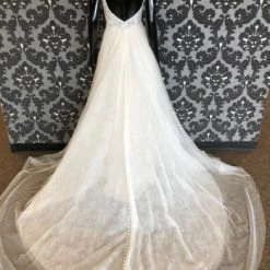 Something Blue Allure Bridal 3363L Size 2 Champange Tulle With Sequin And Lace