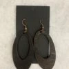 Something Blue Earrings Wood Dark Stain Jewelry