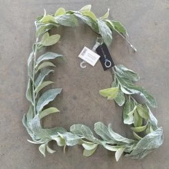 Something Blue Ashland Garland Lamb's Ear Green Size 6ft GARLAND DECOR