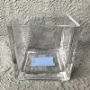 Something Blue Wedding DECOR Vase Glass Clear Size 4.75"x4.75"x4.75" Square VASES