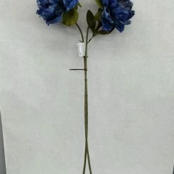 Something Blue Peony 2ct Fabric Blue/green