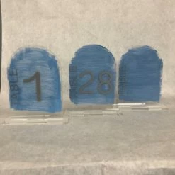 Something Blue Table Numbers Size 1-28 Acrylic Periwinkle SIGNS