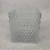 Something Blue DECOR Living Quarters Candle Holder Glass Clear Size 4.5"x4"x4" CANDLES