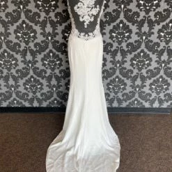 Something Blue Willowby Wedding Dress Lace/ Poly Spandex Ivory Size 6 Sheath 10 Something Blue Willowby Wedding Dress Lace/ Poly Spandex Ivory Size 6 Sheath