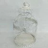 Something Blue Birdcage Size 14"x7.75" Metal Whitewash RENTAL
