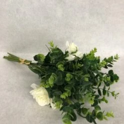 Something Blue DECOR Bouquet Size 17" Floral Ivory/Green FLORAL