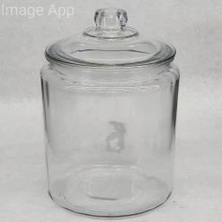 Something Blue Anchor Hocking Glass Corp. Jar Glass Clear Size 2pc CONTAINER
