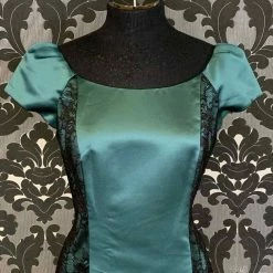 Something Blue FORMAL/MOTHER'S DRESSES Jasmine M150017 Women's Formal Satin/Lace Emerald Size 8 Cocktail