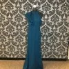 Something Blue Lulus Women Formal Stretch Teal Size XL Shoulder Ruffle FORMAL/MOTHER'S DRESSES