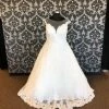 Something Blue House Of Wu 15657 Wedding Dress Lace/Tulle Ivory Size 22 AS IS HOLES IN SKIRT