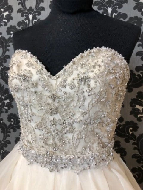 Something Blue WEDDING DRESSES Mori Lee ML2815 Wedding Dress Chiffon/Beaded Light Gold Size 10 4 Something Blue WEDDING DRESSES Mori Lee ML2815 Wedding Dress Chiffon/Beaded Light Gold Size 10