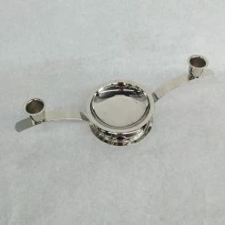 Something Blue Unity Candle Holder Size 13" Metal Silver CANDLES