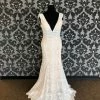 Something Blue Madison James MJ450 Wedding Dress Lace Champagne/Ivory Size 14 WEDDING DRESSES