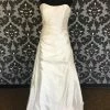 Something Blue Size 18 Ivory Justin Alexander Satin Strapless Ballgown Sweetheart