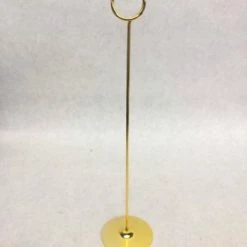 Something Blue DECOR Gray Bunny Table Number Holders Metal Gold Size 12" SIGNS