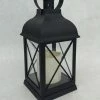 Something Blue DECOR Lantern Size 4" X 11" Plastic/LED Black LANTERNS/BIRDCAGES