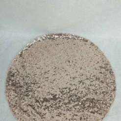 Something Blue Table Linen Size 15" Sequin Rose Gold TABLE LINENS DECOR