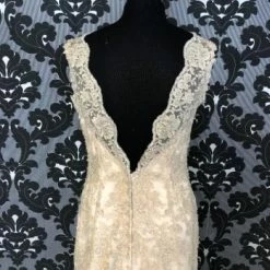 Something Blue Stella York SCARLET 5922 Women's Wedding Dress Lace Gold Size 12 WEDDING DRESSES