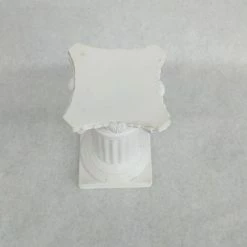 Something Blue Pillar Size 7.75" Plaster White CENTERPIECES