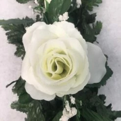 Something Blue Wedding DECOR Swag Floral White/Green Size 24