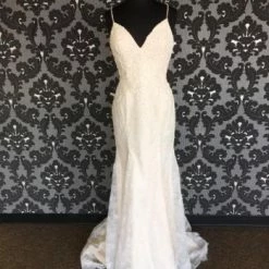 Something Blue Mori Lee 7331 Women's Wedding Dress Lace Ivory/Champagne Size 10 WEDDING DRESSES