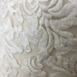 Size 14 Champagne Ivory Allure Bridal Lace Cap Sleeve Fit & Flare Sweetheart