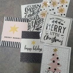 Something Blue Wedding THE PARLOUR Happy Holidays Organic Dish Cloth