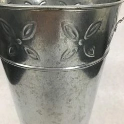 Something Blue Hosley Bucket Galvanized Silver Size 12