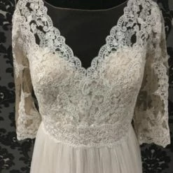 Something Blue Wedding Modeca Women's Wedding Dress Tulle & Lace Ivory/Champagne A-line WEDDING DRESSES