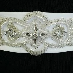 Something Blue White Size One Size Beaded BELTS