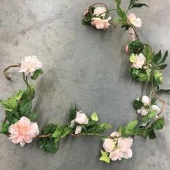 Something Blue Wedding DECOR 6' Various Pink Florals/Greenery Garland
