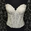 Something Blue Size 12 Ivory Martina Liana Lace Strapless Bodice Sweetheart WEDDING DRESSES