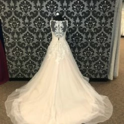 Something Blue Stella York 6436 Women's Wedding Dress Lace/Tulle Ivory/Moscato 11 Something Blue Stella York 6436 Women's Wedding Dress Lace/Tulle Ivory/Moscato