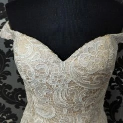 Something Blue Women's Formal Lace Ivory Size 12 Cocktail Dress FORMAL/MOTHER'S DRESSES