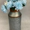 Something Blue DECOR Centerpiece Floral/Metal White/Blue/Green Size 16" CENTERPIECES