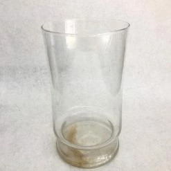 Something Blue Vase Glass Clear Size 10.25" Cylinder VASES DECOR