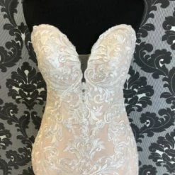 Something Blue Essense Of Australia D2424CR Wedding Dress Lace Ivory/Champagne WEDDING DRESSES