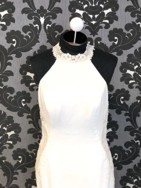 Something Blue Justin Alexander 88313 Women's Wedge Crepe Ivory Size 12 Sheath WEDDING DRESSES 4 Something Blue Justin Alexander 88313 Women's Wedge Crepe Ivory Size 12 Sheath WEDDING DRESSES