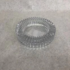 Something Blue Candy Dish Size 6"x1.5" Glass Clear CONTAINER DECOR