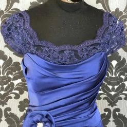 Something Blue Jade By Jasmine K148059 Women's Formal Polyester New Cobalt Floor FORMAL/MOTHER'S DRESSES