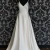 Something Blue WEDDING DRESSES La Perle LP2010 Hudson Wedding Dress Size 12 Silk Ivory Sleeveless A-line