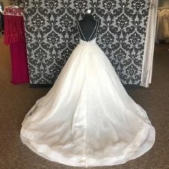 Something Blue Abella London Women Wedding Dress Glitter Tulle Ivory Size 14 WEDDING DRESSES