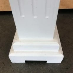 Something Blue Wood Decor Wood White Size 26"x6.75"x6.75" WOOD DECOR