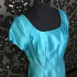 Something Blue Size 10 Pool Lugo 221 Cocktail Linen Cap Sleeve FORMAL/MOTHER'S DRESSES